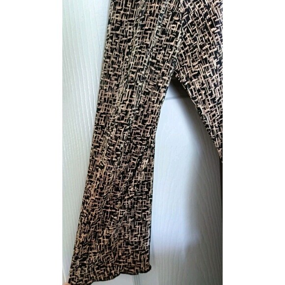 Connected Apparel Belted Dress Size 16 Asymmetric Drop Walst Crinkled Vintage - Picture 7 of 8